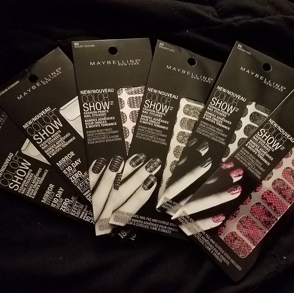 Maybelline color show nail stickers